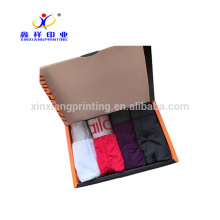 Customized colors!Black Men's Underwear Paper Packing Box Folding Boxes